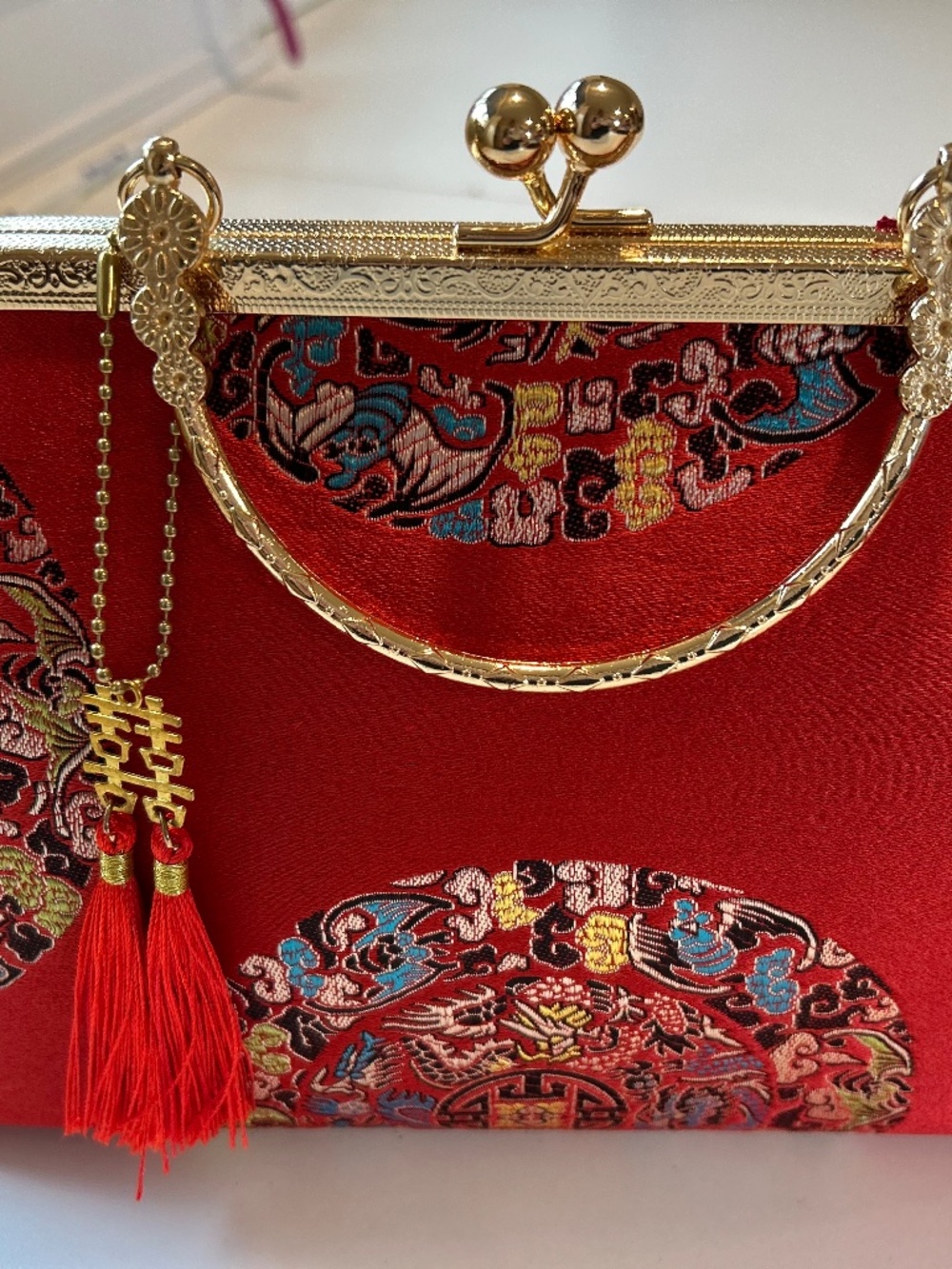 Oriental Red purse